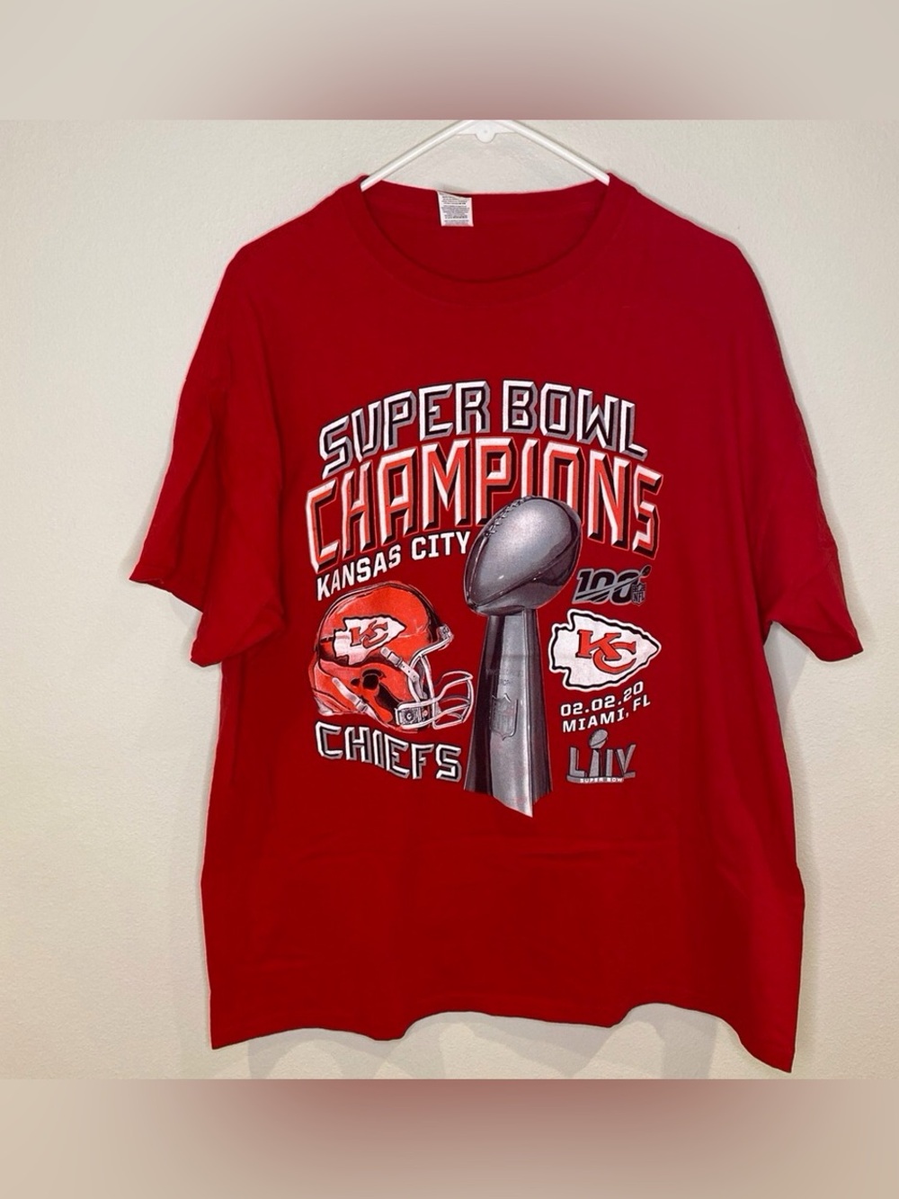 Kansas City Chiefs Red Super Bowl Champions Tee
